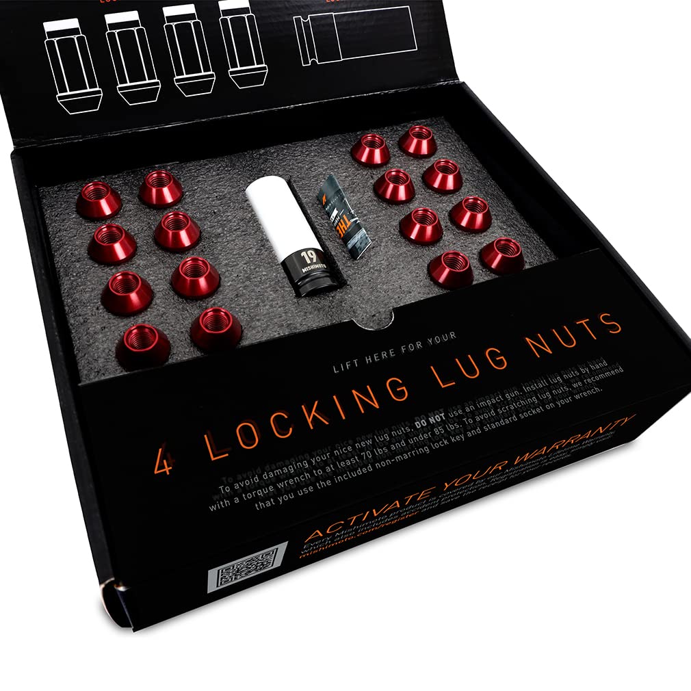 Mishimoto Aluminum Locking Black Lug Nuts Set, M12x1.25, 20 Pieces - Image 6
