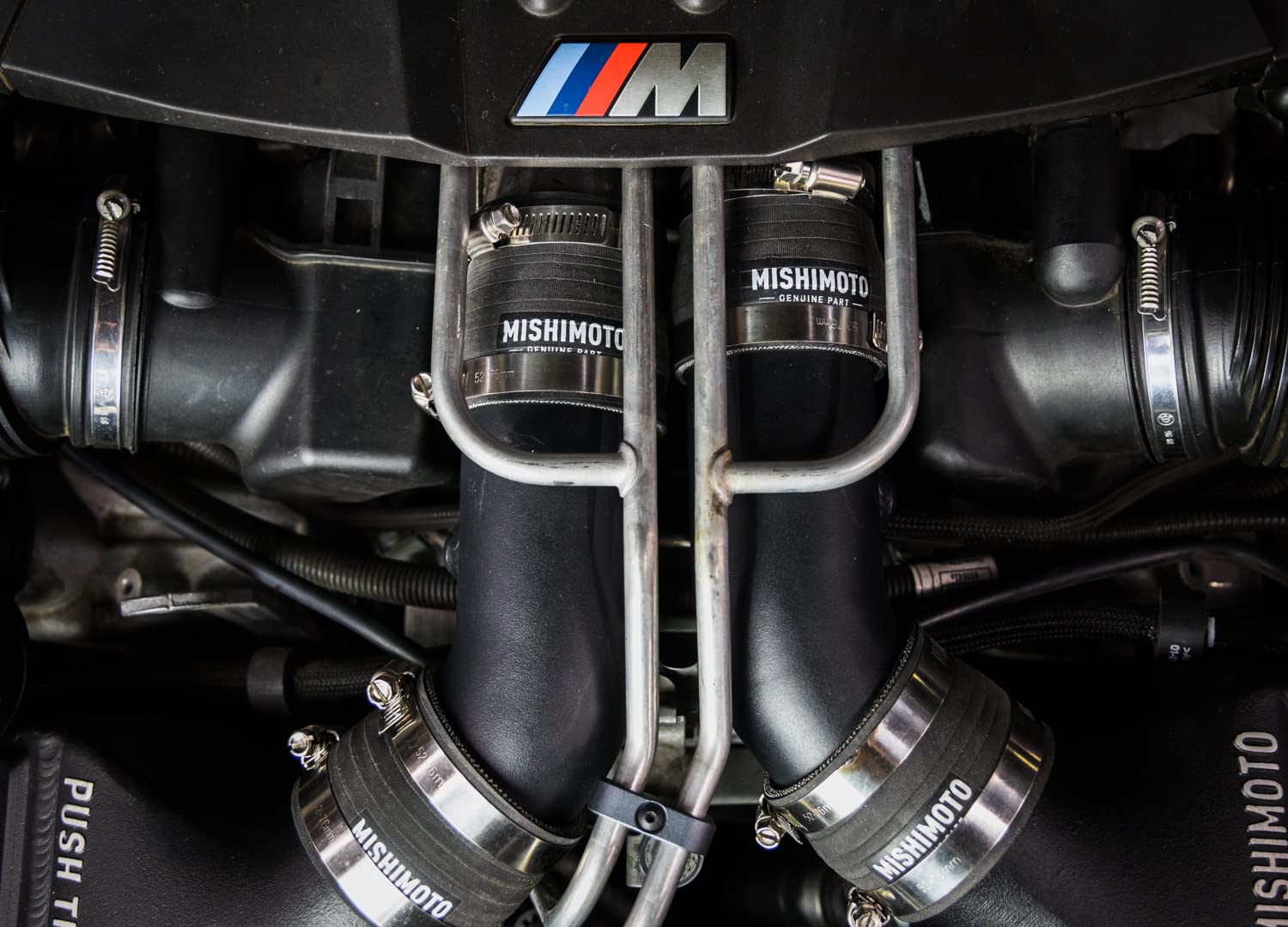 Mishimoto Charge Pipes Compatible with BMW F1X M5/M6 2012-2018, Micro Wrinkle Black - Image 6